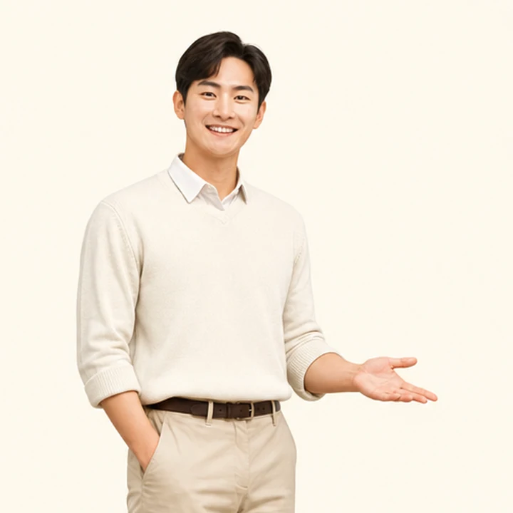 대학생 장기렌트카 상담 신청을 안내하는 담당자